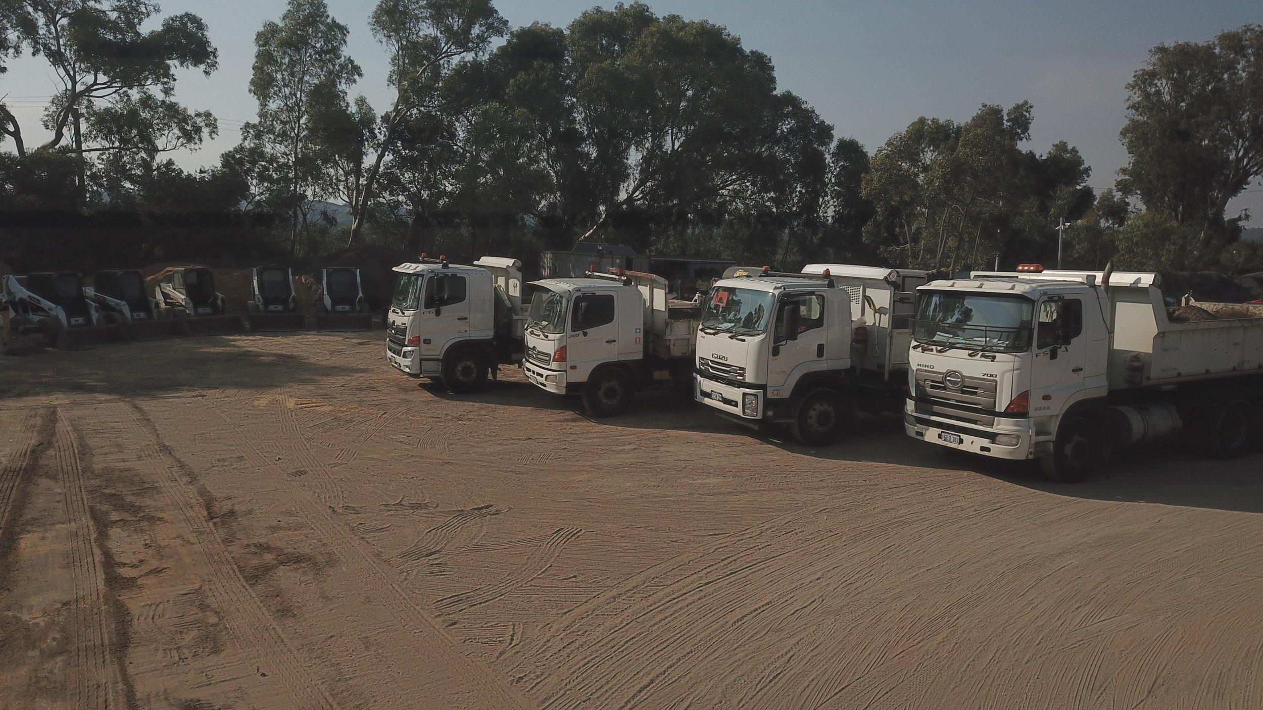 Instant Bobcats earthworks crew on site